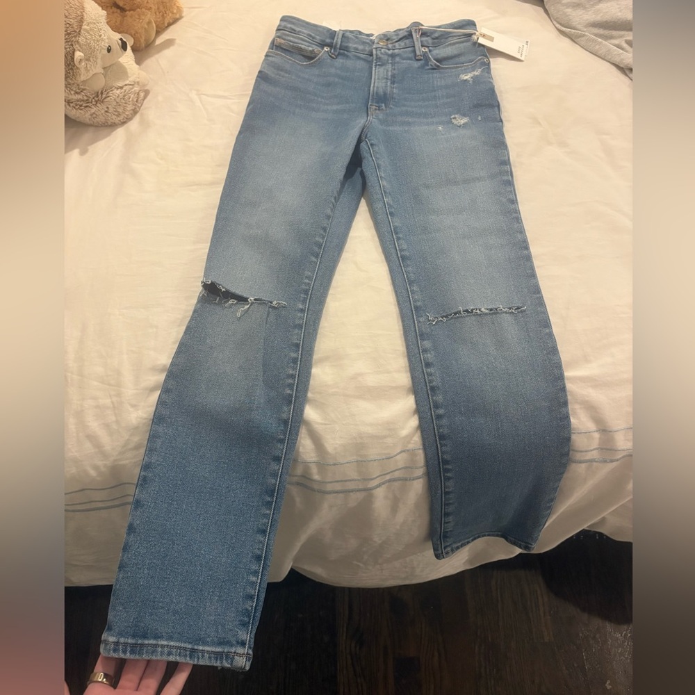 Good American Light Blue Classic Jeans